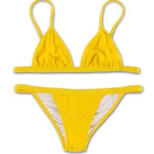 Brand New Yellow Bikini XS